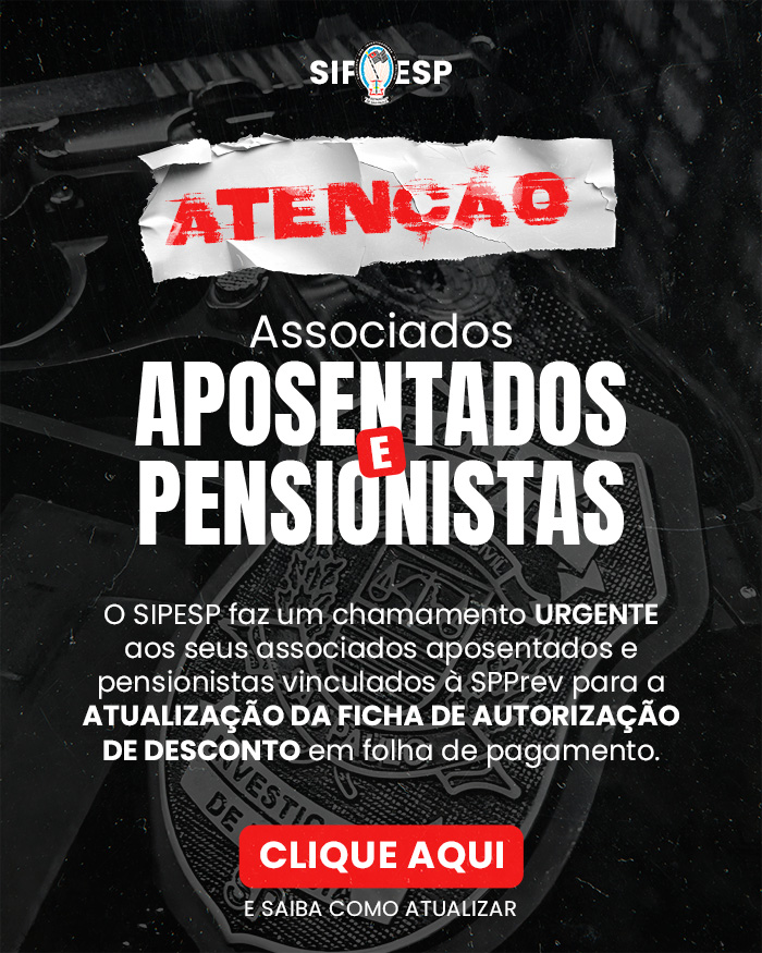 ATENÇÃO, ASSOCIADOS APOSENTADOS E PENSIONISTAS